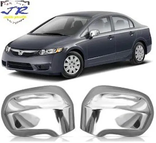 Par Aplique Cromado Retrovisor Honda Civic 2007 2008 2009 2010 2011