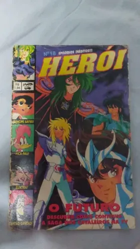 Revista Herói n18 - Cavaleiros do Zodíaco - Anos 90