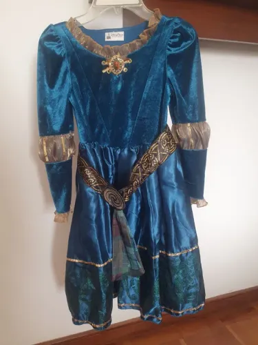 Vestido de Princesa Merida Fantasia Infantil