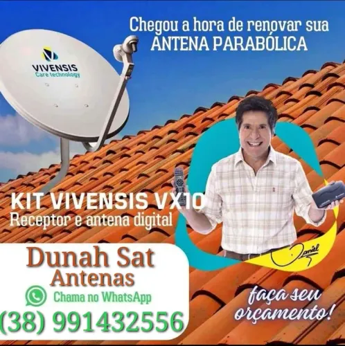 Kit completo Nova parabólica digital 