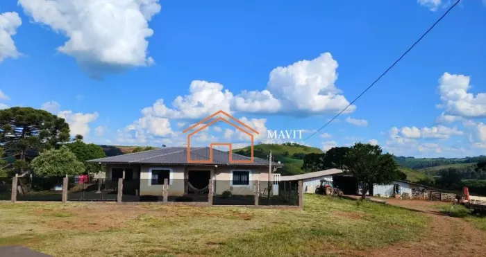Terreno Rural 750.200m² com Casa, Galpão, Lavoura. Em Campo Belo do Sul - SC