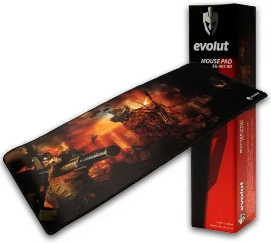 Mouse Pad Evolut Gamer Eg-402 Vermelho gigante