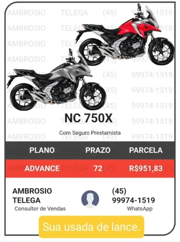 N C 750 x consorcio