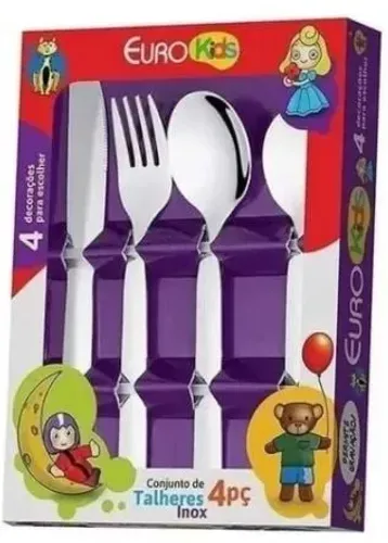 Jogo de Talheres Infantis Euro Kids