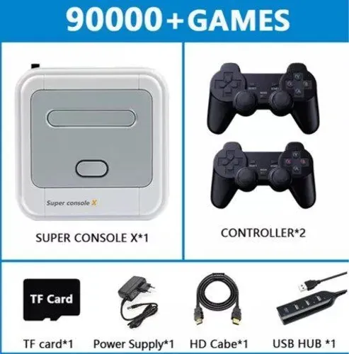 Lançamento Videogame 90.000 JOGOS Console Retrô 4K+ de 50 emuladores/PS1/Psp/N64/Gba/