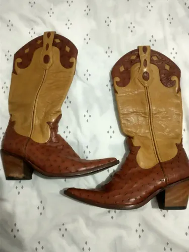 Bota couro de jacaré legítimo marca goyazes número 37 em ótimo estado 
