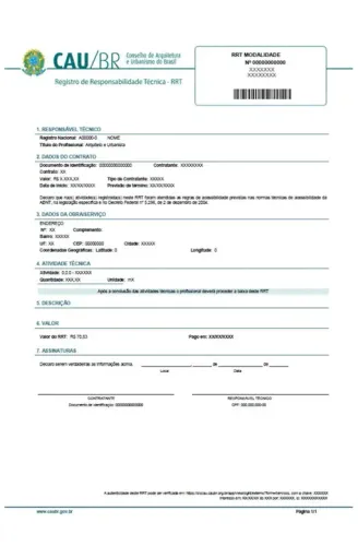 (RRT e ART) Registro de Responsabilidade Técnica - liberaçao rapida