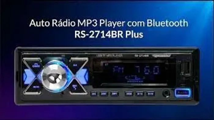 Rádio Roadstar 55w com Bluetooth e USB.