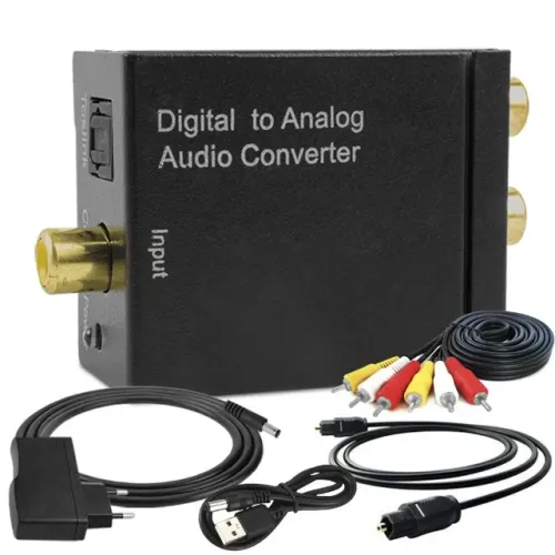 Conversor Optico Digital P/ Saída Rca + Cabo Optico