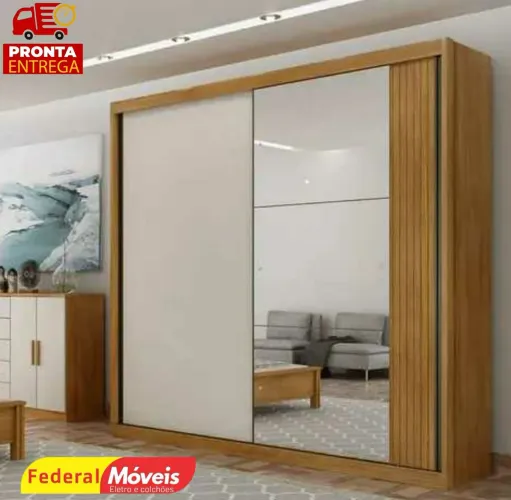 Guarda Roupa 2 Portas e 4 Gavetas Novo Pronta Entrega 