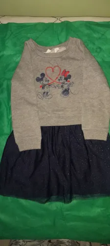 Vestido Mickey e Minnie - Tamanho 34