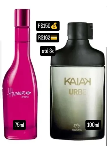 Perfumes Humor e Kaiak Urbe - Natura