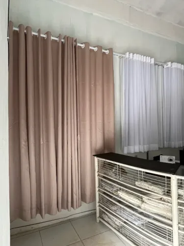 Hermy Cortinas almofadas -Cortina de tecido 2.60x 4.0