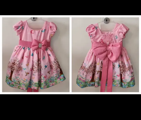 Vestido Jardim encantado tam. 1 ano