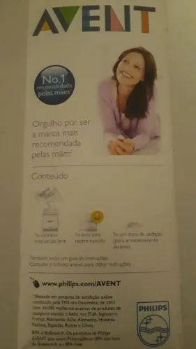 Extrator de Leite AVENT NOVO