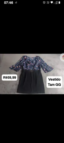 Vestido estampado GG