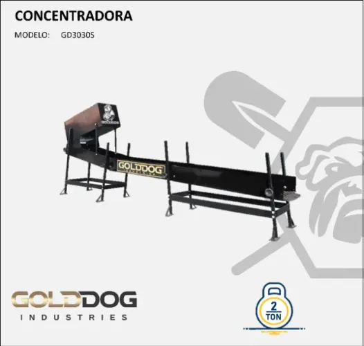 Calha Concentradora para lavar cascalho de Ouro 3030s