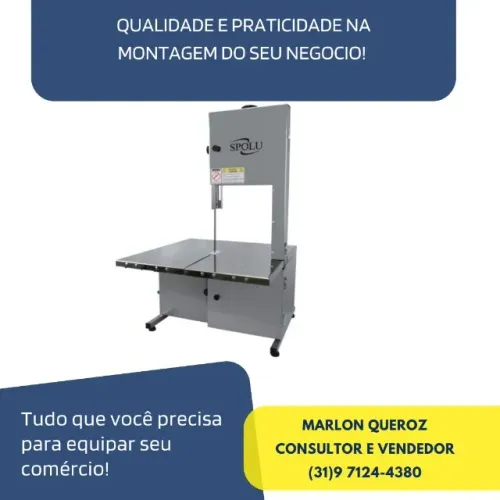 Serra Fita De Bancada Inox SPOLU 1,74M 3/4CV Bivolt Nova