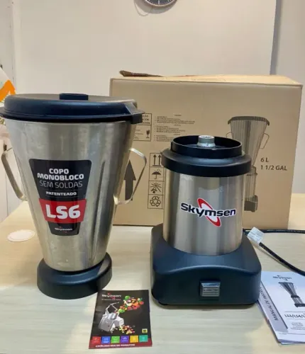 ESTADO DE NOVO - Liquidificador Skymsen LS6 Inox 6L - Semi-novo, com Nota Fiscal