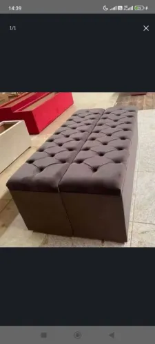 Bancos estofados para quarto ou sala