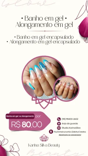 ALONGAMENTO EM GEL ENCAPSULADO OU BANHO EM GEL ENCAPSULADO 