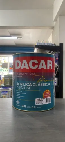 Tinta Acrílica Clássica Premium DACAR 3,6L