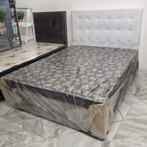 Cama Box com Cabeceira Estofada