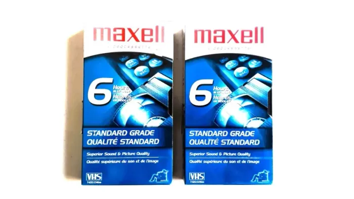 Fitas VHS Maxell T120 6hrs (EP) Novas e Lacradas  02 Unidades 
