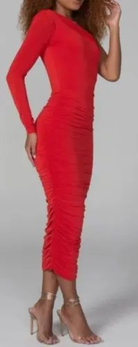 VESTIDO VERMELHO LINDO DA LOJA CLOSET FEMININO