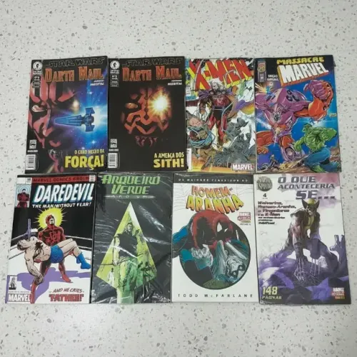 lote revistas em quadrinhos hq marvel comics star wars dc outros raras
