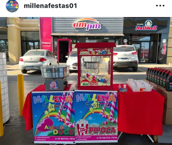 Pipoca e Algodão Doce para eventos