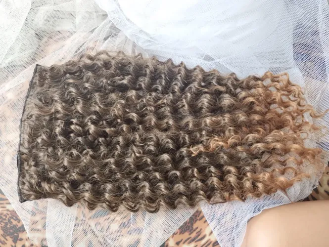 Aplique cabelo cacheado semelhante ao natural 