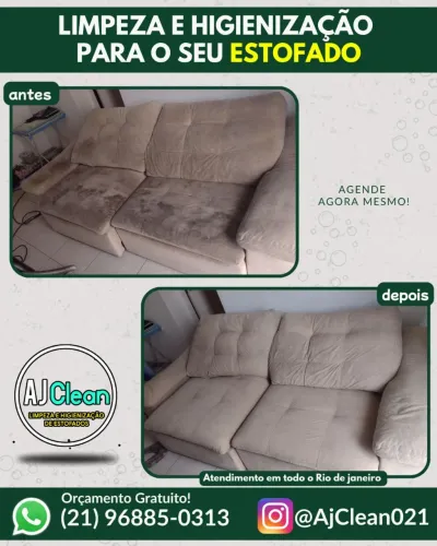 Higienização de Sofá Jacarepaguá/anil