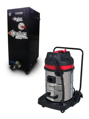 Combo Estética Automotiva: Lavadora Vapor Optiva (Zero) + Aspirador 2400W 70L