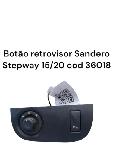 Botão Retrovisor Sandero Stepway 15/20 Cod 36018