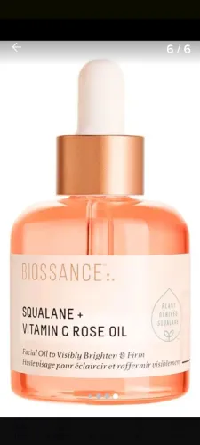 Biossance Squalane + Vitamina C Rose Oil