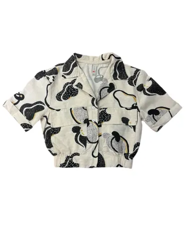 CAMISA CROPPED LINHO