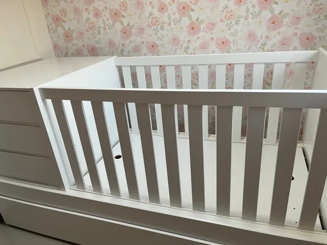 Berço e Cama de Bebê - BRANCO