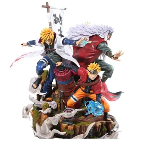 Estátua Naruto Shippuden - 3 Personagens