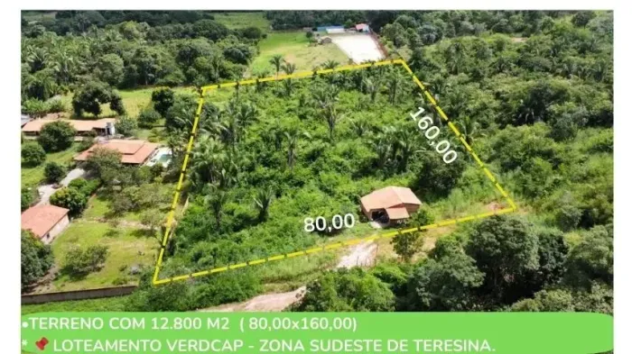 Sitio á venda zona sudeste de Teresina próximo estrada das sete ladeira, 1.2 hectares