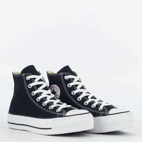 tênis converse chuck taylor all star preto plataforma cano alto