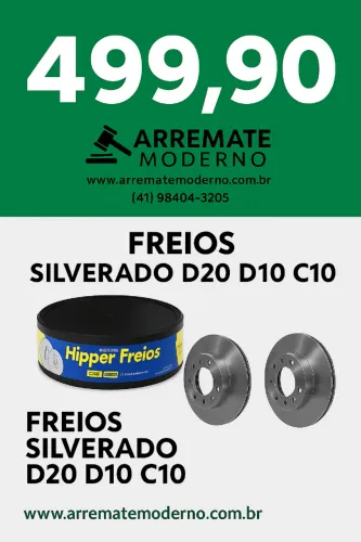 Disco de Freio Hipper Silverado D20 D10 C10 - Par NOVO
