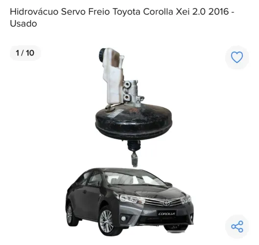 Hidrovácuo Servo Freio Toyota Corolla Xei 2.0 2016 - Usado
