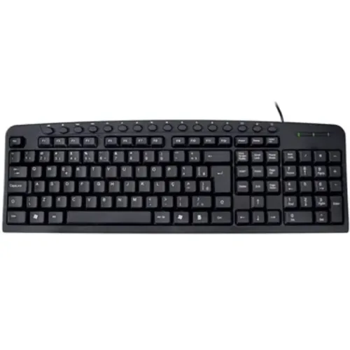 Teclado Multimidia K-Mex Keyboard, USB, Preto, ABNT2, Plug & Play - KM-2928