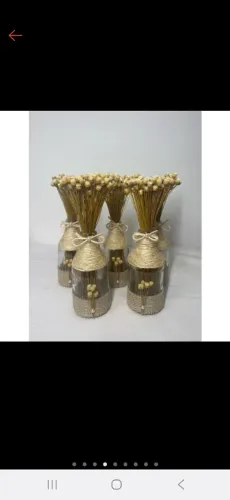 0Garrafinhas decoradas para lembrancinhas ou centro de mesa, kit com 25