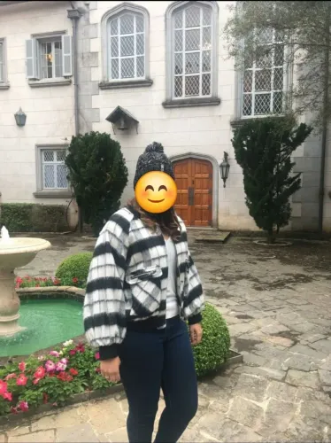 Casaco xadrez peluciado G/GG