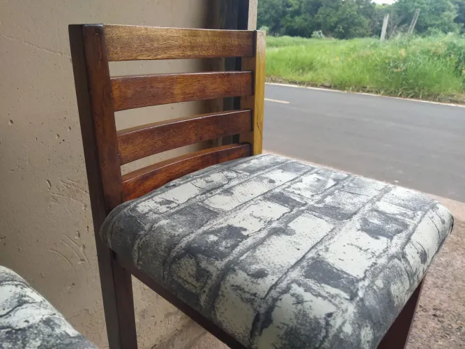 Banquetas bistrô alta estofada