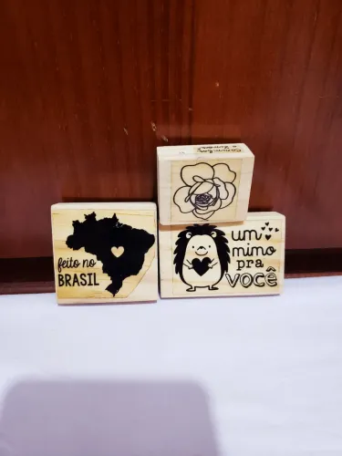 Carimbos de madeira - temas variados