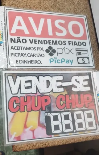 Plaquinhas Plastificadas A4