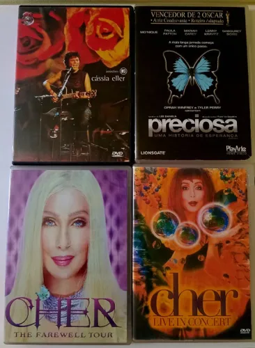 Kit 04 Dvds Filmes e Músicas Originais 